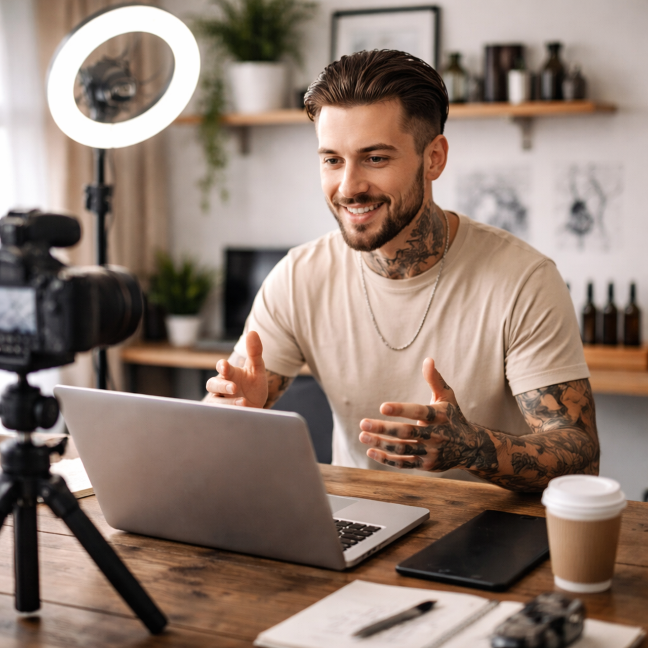 Freelancer criador de conteúdo encontrando vagas e projetos online com trabalho remoto