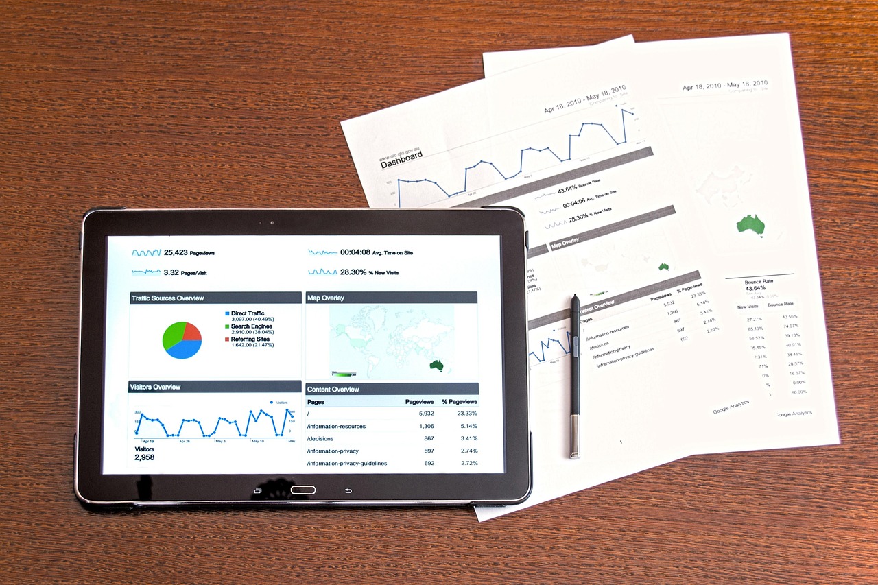 Analise de dados grafico computador ferramentas SEO metricas relatorio negocios digitais