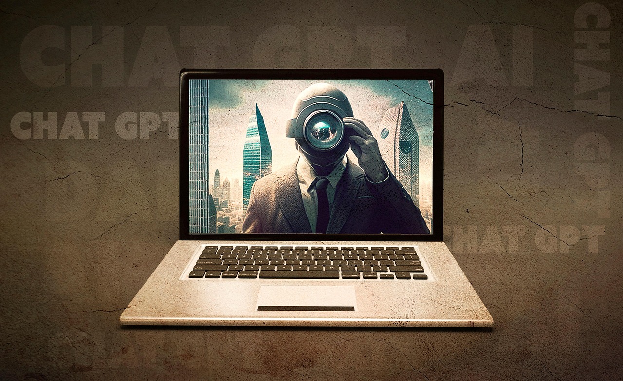 ChatGPT laptop inteligencia artificial ia generativa generative engine optimization GEO SEO