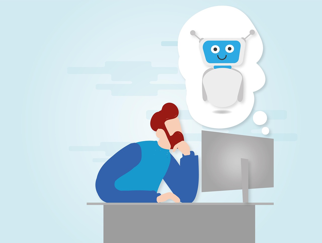Profissional interagindo com chatbot de inteligência artificial representando GEO para empresas