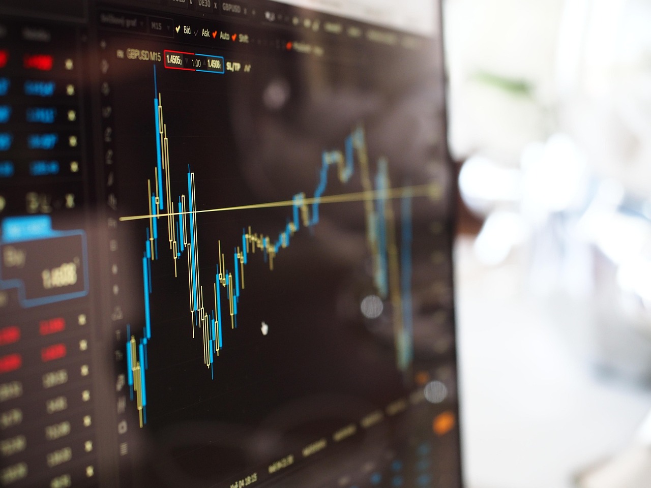 Grafico bolsa de valores crescimento financeiro investimentos tecnologia dados