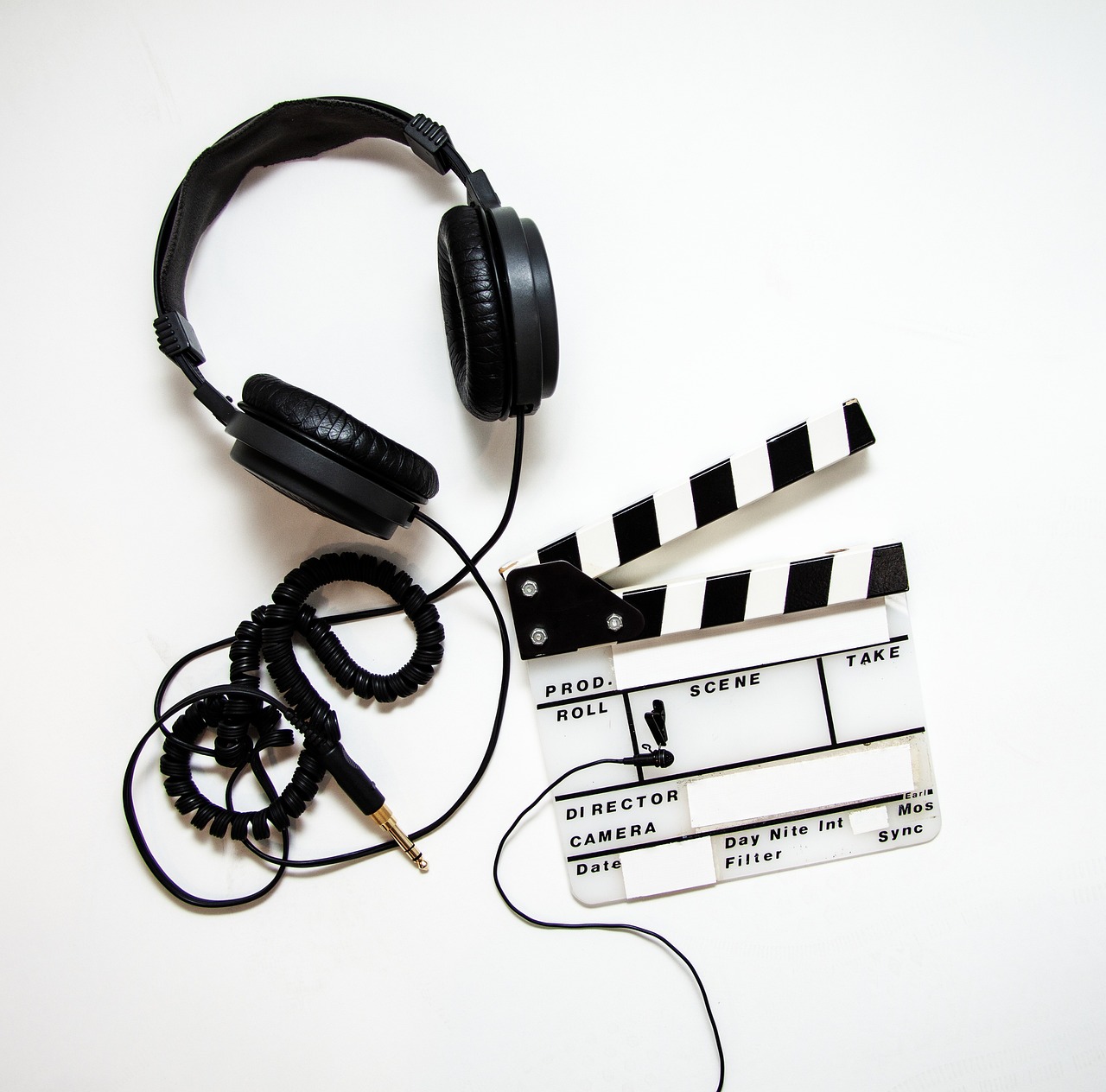 Claquete de produção audiovisual usada em projetos de vídeo e animação para empresas