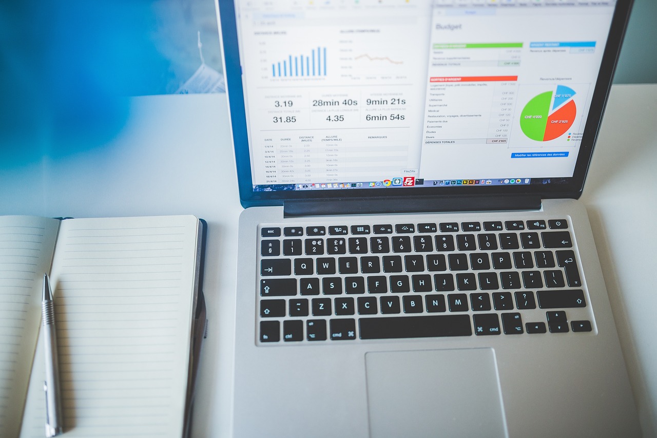 Laptop graficos analytics negocio dashboard whatsapp crm gestao clientes